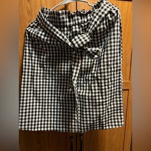 Gingham Checkered Skirt